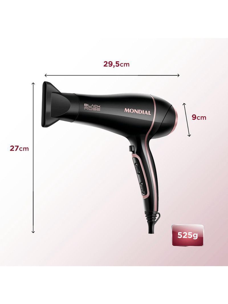 Secador De Cabelos Black Gold Scn-02 127v/60hz