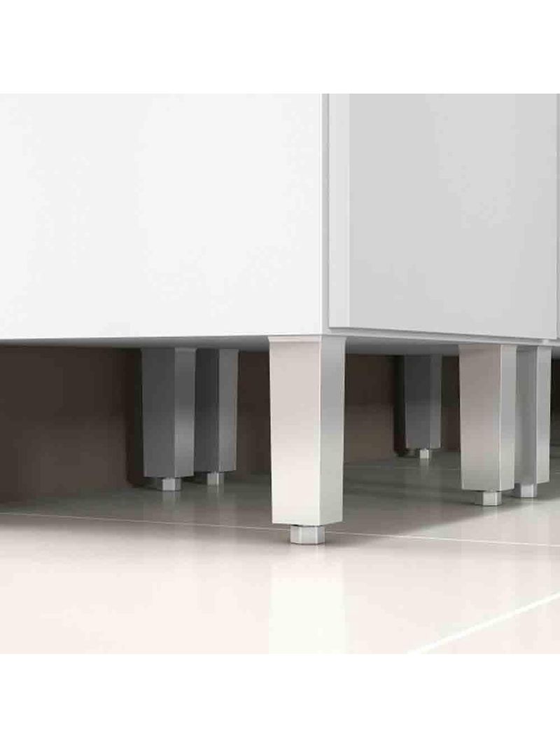 Balcão De Cozinha E Lavanderia 1,20m Top Class Branco Branco