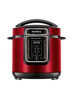 Panela de Pressão Elétrica Digital Mondial 6L Vermelho/Inox PE-60-6L-RI – 127V