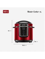 Panela de Pressão Elétrica Digital Mondial 6L Vermelho/Inox PE-60-6L-RI – 127V