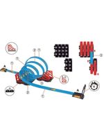 Pista De Corrida Multikids Br1019 Extreme Action Track Set 360º 24 Peças Azul