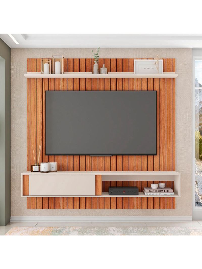 Painel Para Tv Até 65 Polegadas Sena Marrom Caemmun