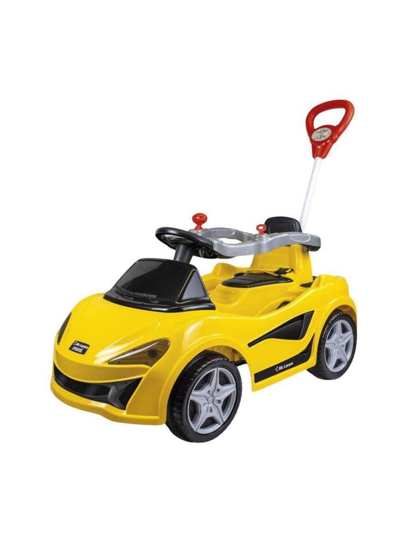 Carrinho De Passeio Infantil Mc Laram Amarelo Alça Segurança