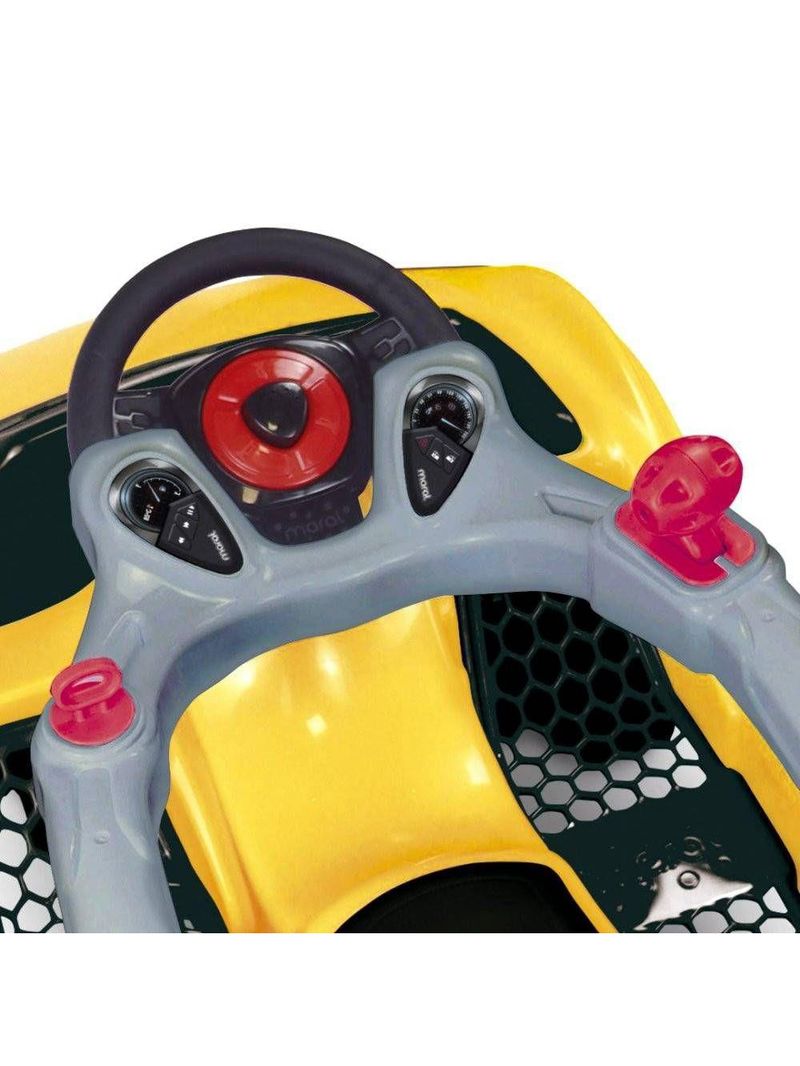 Carrinho De Passeio Infantil Mc Laram Amarelo Alça Segurança