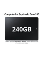 Computador Completo Intel Core I3 16gb Ssd 240gb Monitor Led 19'' Windows