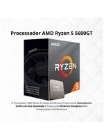 Computador Cpu Gamer Amd Ryzen 5600gt 16gb Ddr4 Ssd 512gb Fonte 500w Bivolt Windows