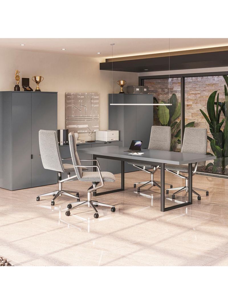 Mesa De Reunião Kappesberg Office Platinum 220cm