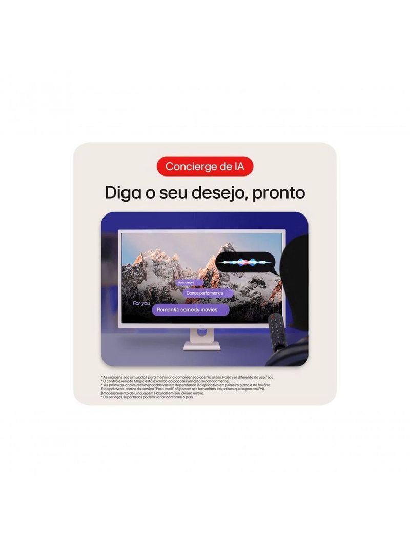 Monitor LG Myview Smart Tela IPS 32'' Fhd Webos Screen Share HDR10 Thinq Air Play 2 Bluetooth USB HDMI 32SR50F-W