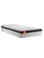 Colchão Solteiro Molas Ensacadas Real 88x188x27cm Cinza/Grafite Suporta Até 130kg por Pessoa