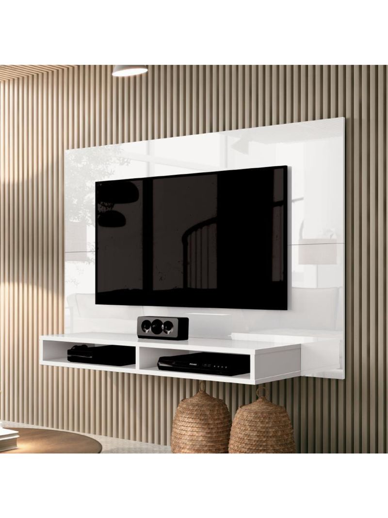 Painel Para Tv Até 42 Polegadas 1,20m Fox New Branco Branco
