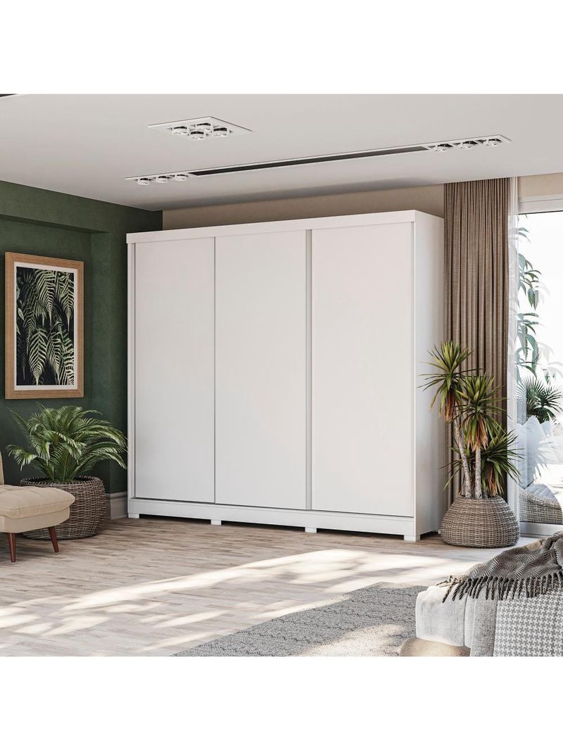 Guarda-Roupa Casal Kappesberg C/Pés 3 Portas 8 Gavetas