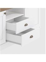 Rack Kappesberg 2 Portas 2 Gavetas Branco Carb
