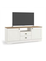 Rack Kappesberg 2 Portas 2 Gavetas Branco Carb