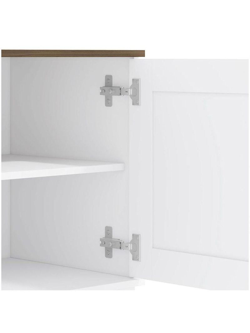 Rack Kappesberg 2 Portas 2 Gavetas Branco Carb