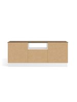 Rack Kappesberg 2 Portas 2 Gavetas Branco Carb