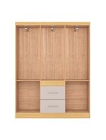 Guarda Roupa Casal Milão 6 Portas Damasco Off White – Poquema