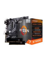 Kit Upgrade AMD Ryzen 7 5700G Vega 8 Placa Mãe A520 RAM16GB