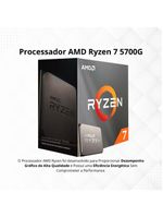 Kit Upgrade AMD Ryzen 7 5700G Vega 8 Placa Mãe A520 RAM16GB