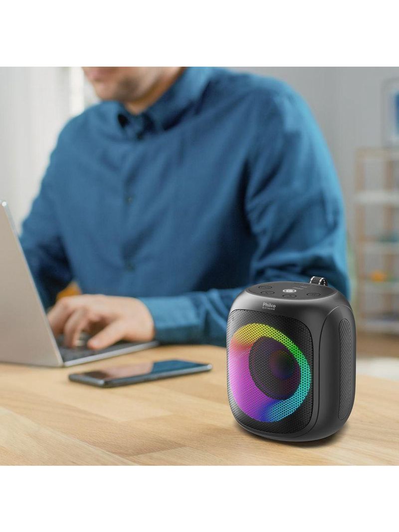 Speaker Philco PBS30 Flash Lights Bluetooth 30W Bivolt