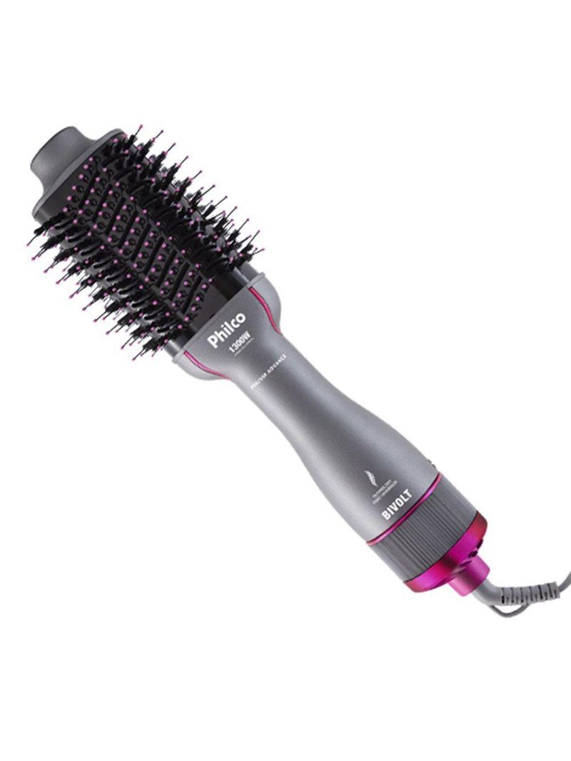 Escova Secadora Philco Advance 4 em 1 1300W PES25SR Cinza/Rosa Bivolt