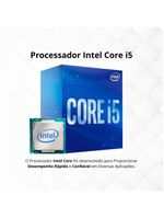 Computador CPU Intel Core i5 8GB DDR3 SSD 480GB Wi-Fi Fonte 230W Bivolt Windows
