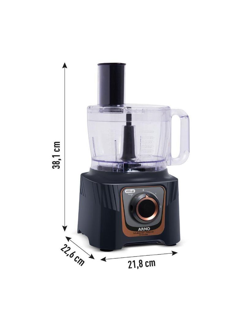 Multiprocessador Arno Multichef 700W Preto MP72 110V