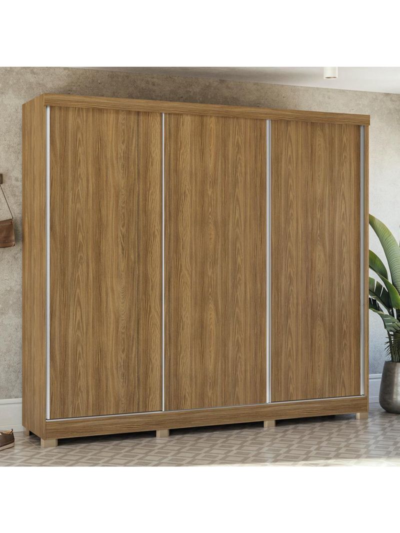 Guarda-roupa Casal Mdf Kappesberg C/pés 3 Portas 8 Gavetas