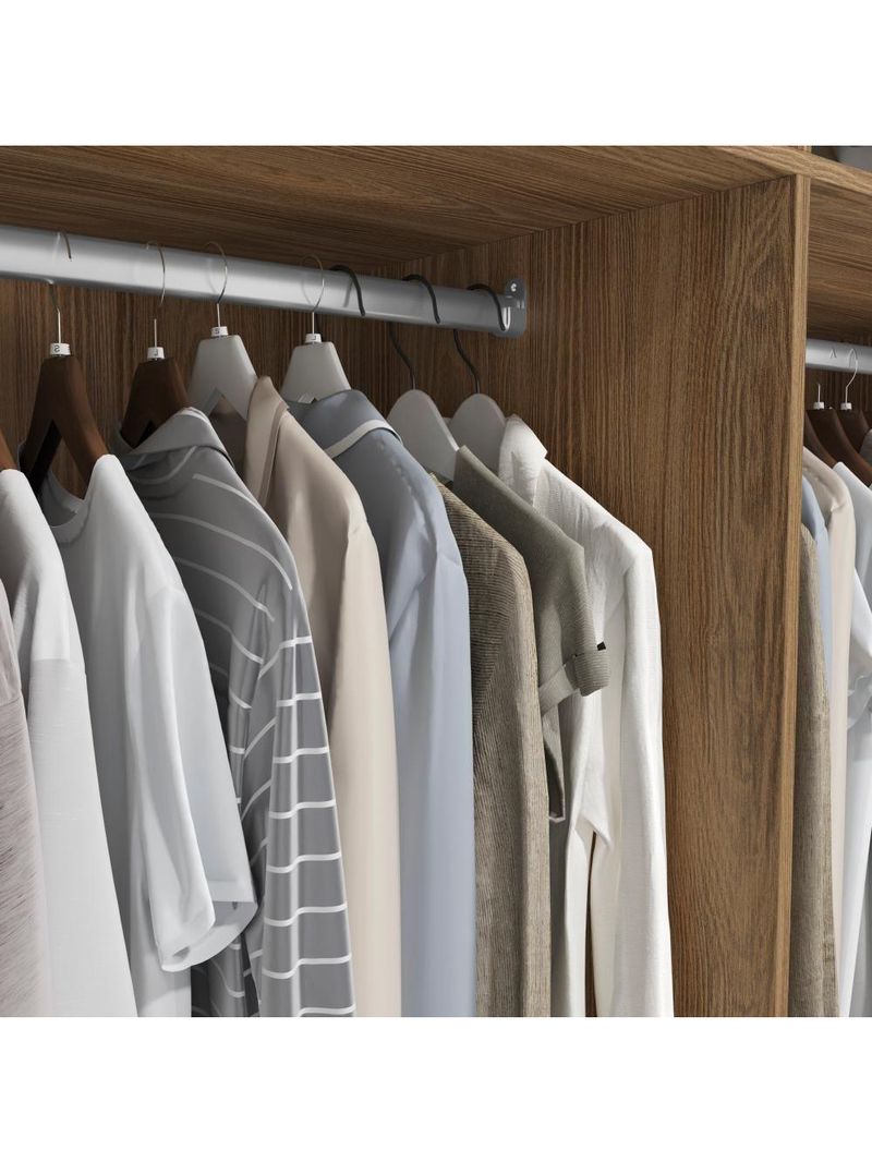 Guarda-roupa Casal Mdf Kappesberg C/pés 3 Portas 8 Gavetas