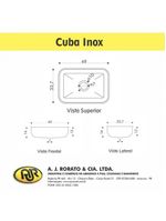 Tampo Para Pia De Cozinha Rorato Mármore Sintético Com Cuba Gelo