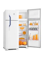 Refrigerador Electrolux Cycle Defrost 260 Litros 2 Portas Design Moderno Dc35a com na cor Branco 220v