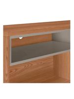 Rack Camboriú 160Cm Para Tv Até 65" Amêndoa E Titânio