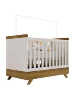 Berço Americano Retro Vitória Off White Carvalho – Canaã