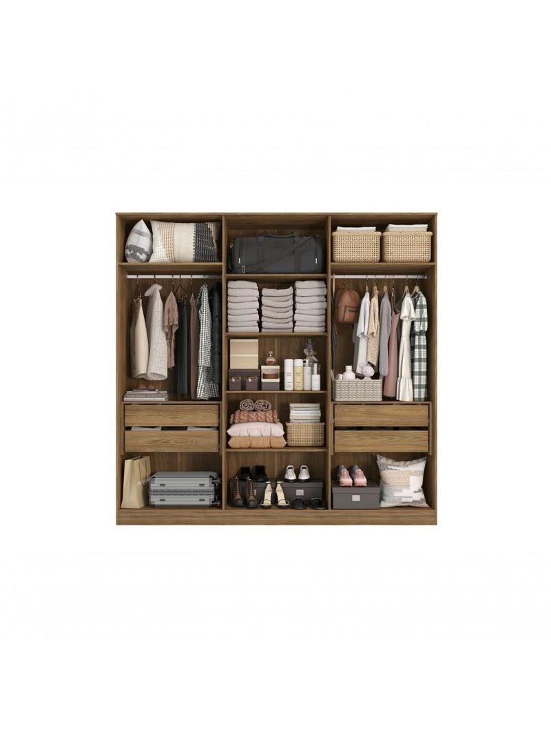 Guarda-roupa 6 Portas 4 Gavetas Kappesberg Adapt