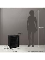 Adega de Vinhos Compressor HQ 48 Litros 16 Garrafas Preto HQ-AV16H 127V