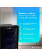 Adega de Vinhos Compressor HQ 48 Litros 16 Garrafas Preto HQ-AV16H 127V