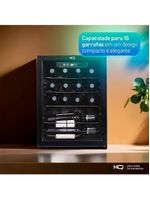 Adega de Vinhos Compressor HQ 48 Litros 16 Garrafas Preto HQ-AV16H 127V