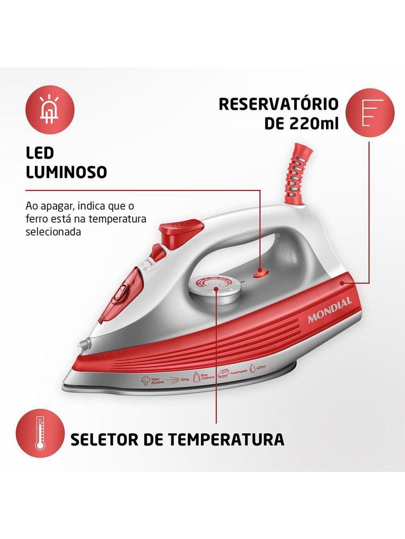 Ferro A Vapor Fvn-01-o Ferro A Vapor Fvn-01-o 127v/60hz