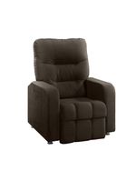 Poltrona Dallas Veludo Marrom Js Móveis Marrom