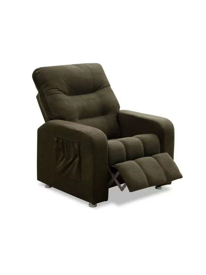 Poltrona Dallas Veludo Marrom Js Móveis Marrom