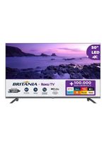 Smart 50” Britânia Roku LED Dolby Audio Bivolt