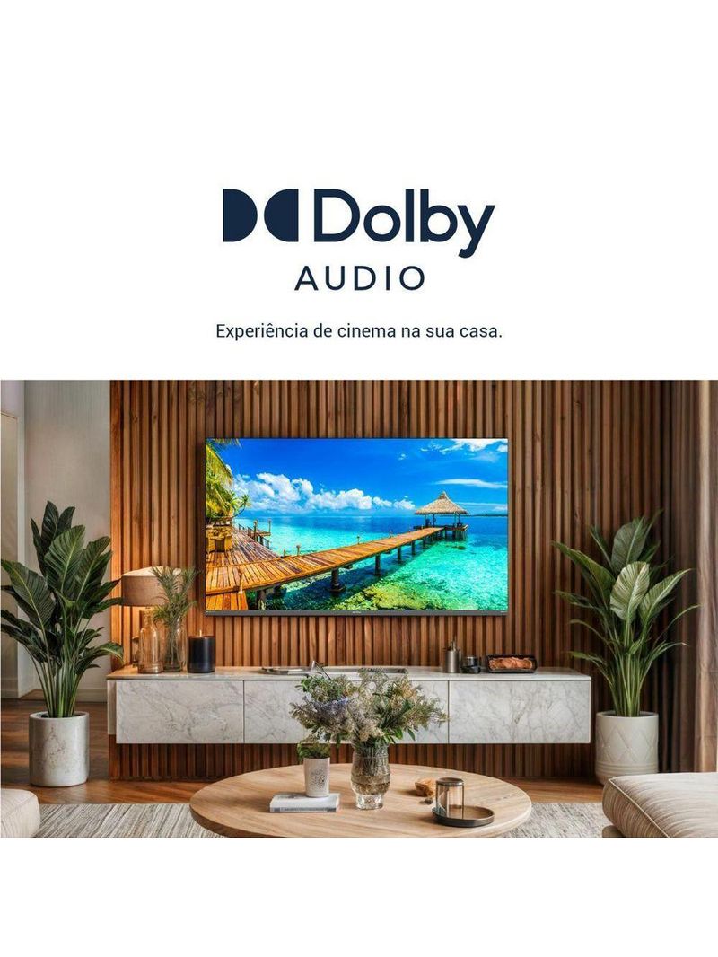 Smart 50” Britânia Roku LED Dolby Audio Bivolt