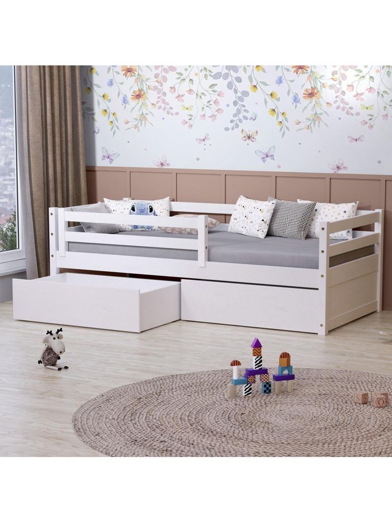 Cama Infantil Dreams Madeira Maciça Branco Megamobilia