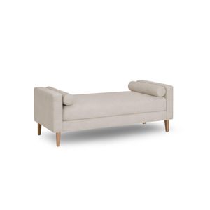 Recamier Berlim 1,20m Suede Bege - Inova Decorações