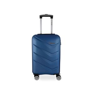 Mala de Bordo ABS Gosuper Oslo Cadeado Integrado Rodas Giro 360° Azul Royal - P