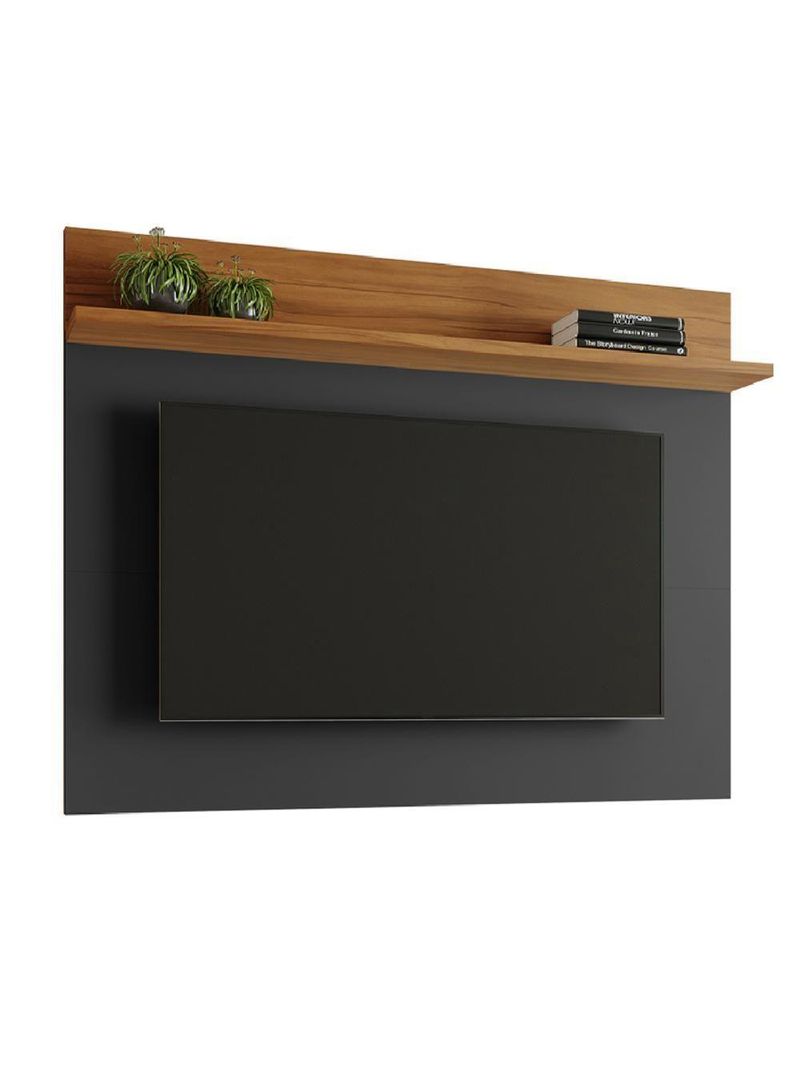 Painel Para Tv Smart Até 50 Polegadas Nt 1185 Notável Preto/ Freijó Trend 1,35m Preto