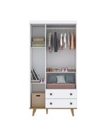 Guarda Roupa Infantil Fernanda 3 Portas Branco Acetinado Bétula – Carolina