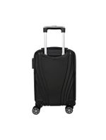 Mala de Bordo Pequena para Viagem em ABS IKA Vanguard Cadeado Integrado Rodas Duplas 360º Preto - P