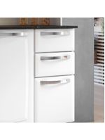 Armário de Cozinha Aço Compacto 105cm 6 Portas 2 Gavetas Itatiaia Pratika - Cor: Branco