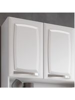 Armário de Cozinha Aço Compacto 105cm 6 Portas 2 Gavetas Itatiaia Pratika - Cor: Branco