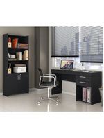 Escritório Compacto 2 Peças Office Tx Notável Móveis – Preto Tx